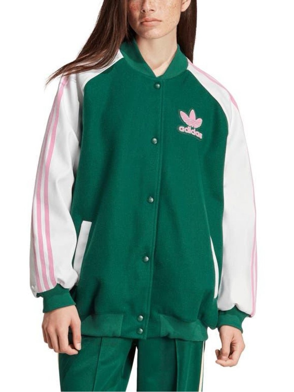Adidas Originals Oversized Varsity Jacket - Picture 2 of 7